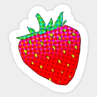 Trippy Strawberry Variation 3 Sticker